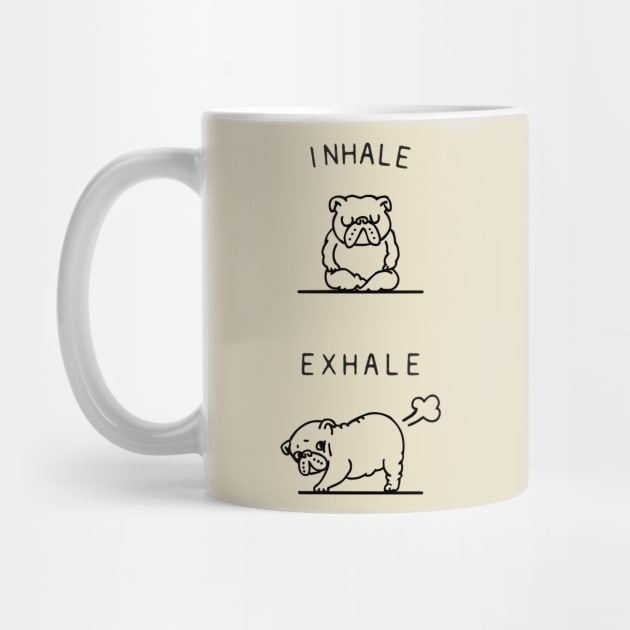 Inhale Exhale English Bulldog by huebucket